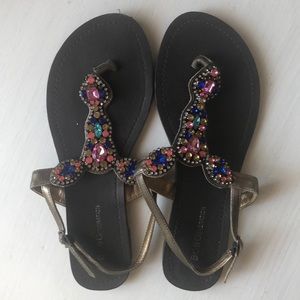BCBG Gemstone Gladiator Sandals